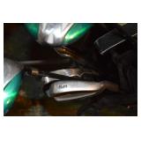 Cobra golf bag with assorted golf clubs