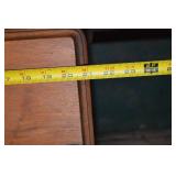 Vintage Ornate Carved Wood Side Table with Claw Feet