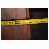 Vintage Ornate Carved Wood Side Table with Claw Feet