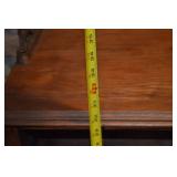 Vintage Ornate Carved Wood Side Table with Claw Feet