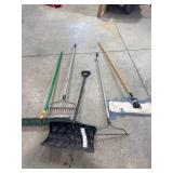 Lot of Long Handled Tools