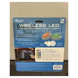 Brand New 2 Pack Colored Wireless Light Set