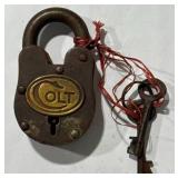 Colt Padlock with 2 Working Keys
