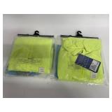 Lot of 2 - Portwest Bright Yellow Rainwear / Rain Jackets - Size Medium - New!