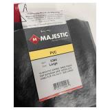Two Pairs of NEW Majestic 3364 Black Chemical Resistant Double-Dipped PVC Gloves with Sand Finish