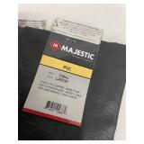 Two Pairs of NEW Majestic 3364J Black Chemical Resistant Double-Dipped PVC Gloves with Sand Finish