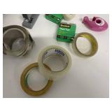 Miscellaneous Lot of Packing / Packaging / Box Tape & Dispensers - 3M Scotch Tape Warehouse Tape etc.
