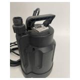 Utilitech Submersible Thermoplastic Utility Pump - 25 GPM - 1/6 HP - Model 0955646