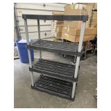 Rubbermaid 4-Shelf Plastic Shelving Unit - 36" Wide x 18" Deep x 55" Tall
