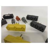 Lot of 20 Miscellaneous Multi-Outlet AC Adapters / Power Adaptors