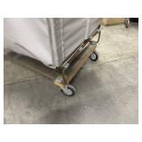 Vintage Meese Shamrock Laundry Cart / Hamper / Rolling Basket - Mail-Type Cart