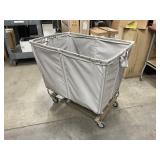 Vintage Meese Shamrock Laundry Cart / Hamper / Rolling Basket - Mail-Type Cart