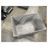 Vintage Meese Shamrock Laundry Cart / Hamper / Rolling Basket - Mail-Type Cart