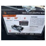 Unused 2025 WOLVERINE Skid Steer Grapple Bucket Attachment