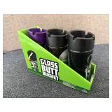 3 Pack of Glass Butt Buckets