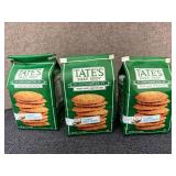 3 Bags of Tates Coconut Crisp Cookies