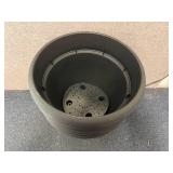 5 Black Planter Pots
