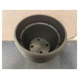 5 Black Planter Pots