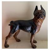INCREDIBLE Antique Hubley Boston Terrier Cast Iron Doorstop