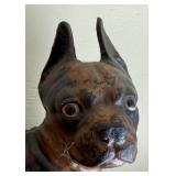 INCREDIBLE Antique Hubley Boston Terrier Cast Iron Doorstop