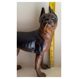 INCREDIBLE Antique Hubley Boston Terrier Cast Iron Doorstop