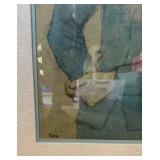 Mid Century Framed Picasso "Blue Boy" Print - Sold by Gabberts