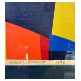 Vintage Signed & Numbered Delmos Hickmott Geometric Print dated 1972
