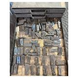 Vintage Parts File Cabinet w/ Vintage Type Set