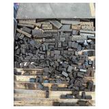 Vintage Parts File Cabinet w/ Vintage Type Set