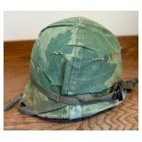 Vietnam Era Helmet w/ Liner and Reversible Camo Cover