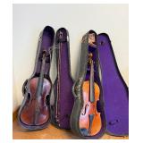 2 Vintage / Antique Stradavaruis Copy Violins