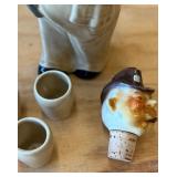 Vintage Mid Century Pottery Decanters