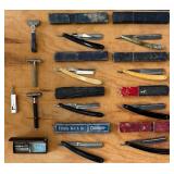 Vintage Antique Razor and Straight Razor Lot