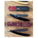 Vintage Antique Razor and Straight Razor Lot