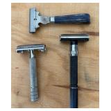 Vintage Antique Razor and Straight Razor Lot