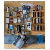 Large Lot of Vintage Tobacco Lighters