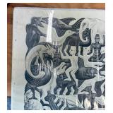Vintage Printed in Holland MC Escher Poster Mosaic II