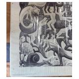Vintage Printed in Holland MC Escher Poster Mosaic II