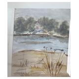 2 Vintage Southwestern Framed Watercolor Paintings