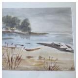 2 Vintage Southwestern Framed Watercolor Paintings