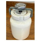 Vintage Ball Mill Jar w/ Lid