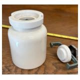 Vintage Ball Mill Jar w/ Lid