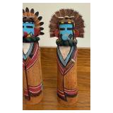 Lot of 2 Vintage Face HOPI Kachina Doll Lot