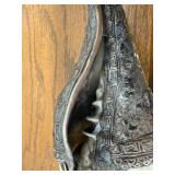 Vintage Tibetan Silver Decorated Conch Shell