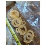 LARGE LOT of White Beads Including Skulls and MANY Coyote Teeth - Lot #8