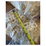 LARGE LOT of White Beads Including Skulls and MANY Coyote Teeth - Lot #8