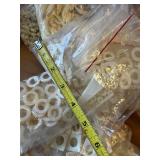 LARGE LOT of White Beads Including Skulls and MANY Coyote Teeth - Lot #8