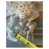 LARGE LOT of White Beads Including Skulls and MANY Coyote Teeth - Lot #8
