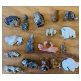 Lot of Native American Animal Fetishes