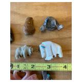 Lot of Native American Animal Fetishes